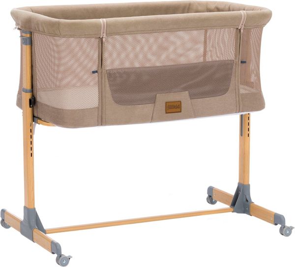Fillikid Beistellbett Air caramel inkl. Rollen