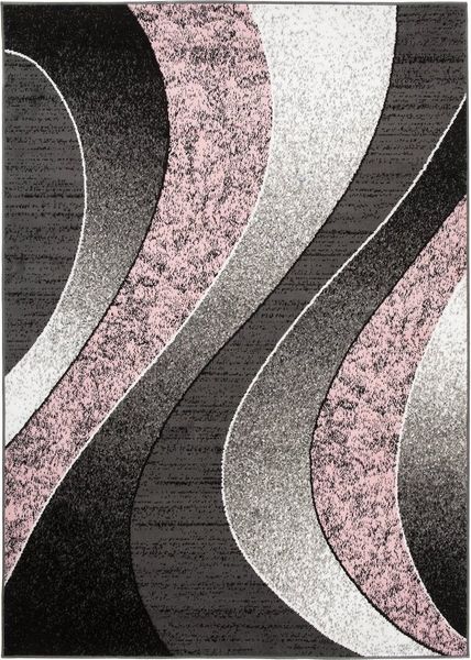 Mazovia Designteppich Modern Teppich Kurzflor Wohnzimmerteppich Robust und pflegeleicht GRAU, 80 x 150 cm, Fußbodenheizung,Allergiker geeignet,Farbecht,Pflegeleicht,Geometrisch