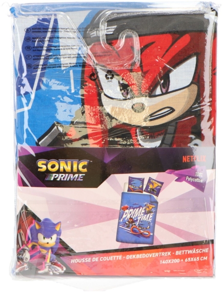 Sonic Bettwäsche 200x140 cm Buntes Kinderbettwäsche für Kinderzimmer Bild 3