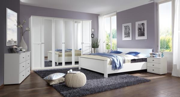 Drehtürenschrank >CHALET< (BxHxT: 270x210x58 cm) in WEISS - 270x210x58cm (BxHxT) Bild 3