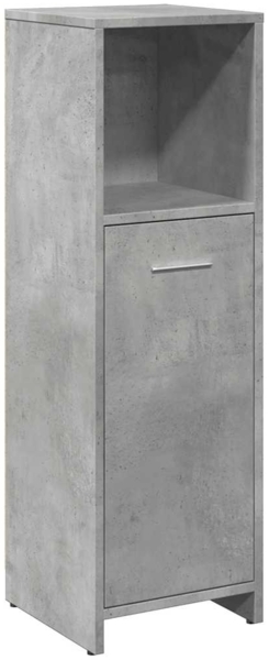 vidaXL Badezimmerschrank Betongrau 30x30x95 cm Holzwerkstoff 856032