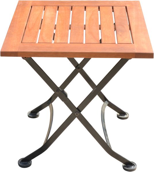 Beistelltisch MIA quadratisch klappbar - Eukalyptus Natur 45 x 45 x 45 cm | Couchtisch Sofatisch Abstelltisch