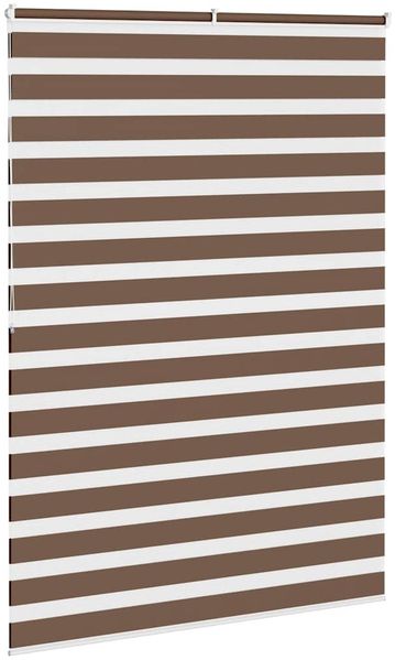 vidaXL Doppelrollo Braun 160x200 cm Stoffbreite 155,9 cm Polyester 4014377 Bild 4