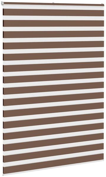 vidaXL Doppelrollo Braun 160x200 cm Stoffbreite 155,9 cm Polyester 4014377 Bild 3