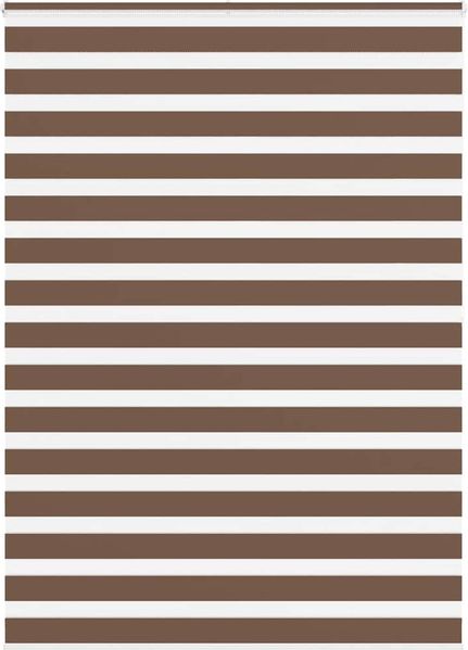 vidaXL Doppelrollo Braun 160x200 cm Stoffbreite 155,9 cm Polyester 4014377