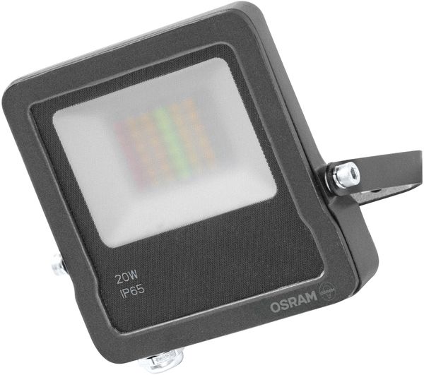 Osram SMART+ MATTER Floodlight LED-Fluter, 50W, 4000lm, RGBW 16 Mio. Farben, 3000K, WiFi, Matter, Alexa/Google, IP65