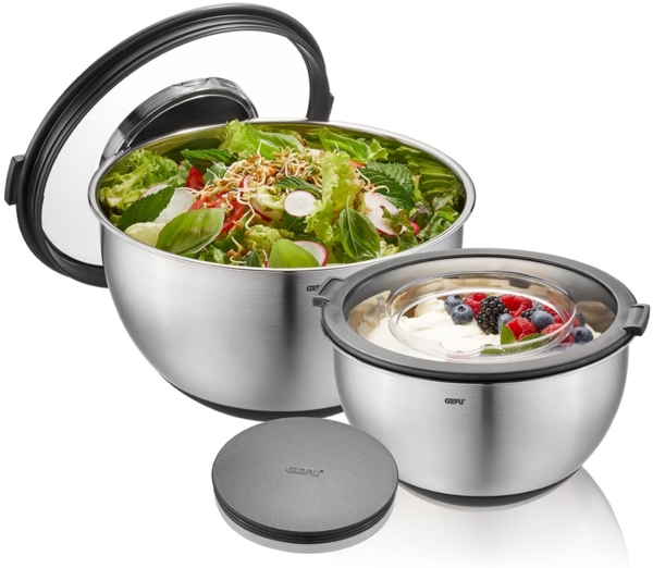 Gefu Muovo Schüssel-Set 2-tlg. mit Deckel