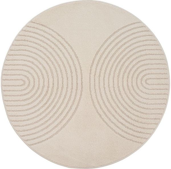 the carpet Teppich Elisa, rund, Höhe: 12 mm