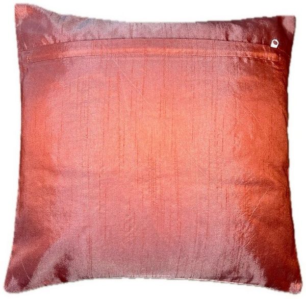 Ruwado Dekokissen - Handgefertigt Kissenbezug aus Indische Banarasi Seide - 40cmx40cm, Handgewebt und Handgenäht aus Indien