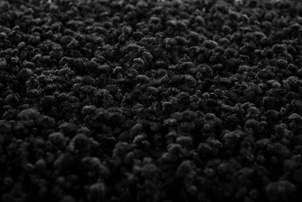 Heckett and Lane Badematte Onda Badematte 60 rond Night Black Badematte 60-Rond Night-Black Uni, Baumwollmischung, Badematte Badteppich