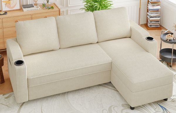 GUNJI Ecksofa L-shaped/U-shaped sofa with storage and sleeping functions