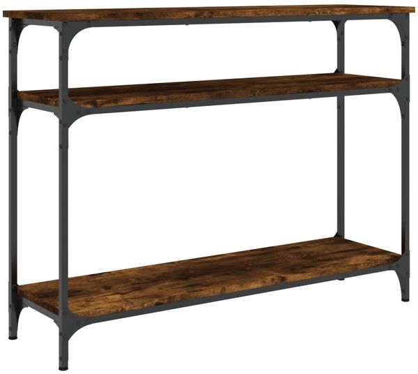 Konsolentisch, Beistelltisch, Konsole Räuchereiche 100x29x75 cm Holzwerkstoff