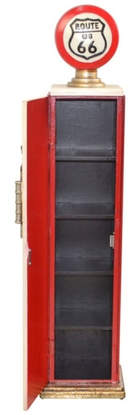 Standregal "US Zapfsäule", Route66, 5 Fächer, rot-beige Bild 3