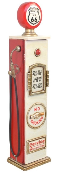 Standregal "US Zapfsäule", Route66, 5 Fächer, rot-beige Bild 2