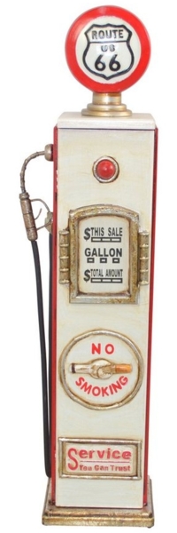 Standregal "US Zapfsäule", Route66, 5 Fächer, rot-beige Bild 5