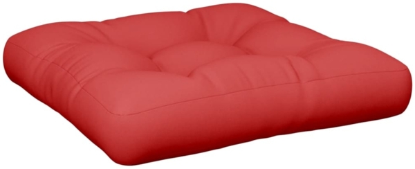 vidaXL Palettenkissen Rot Stoff, 61,5 x 60 x 10 cm