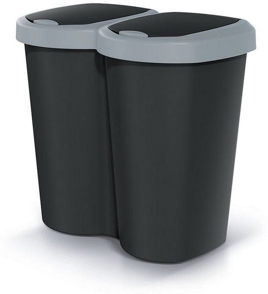 Keden Mülleimer Compacta B Duo 40 L, ein Fach, zwei Deckel
