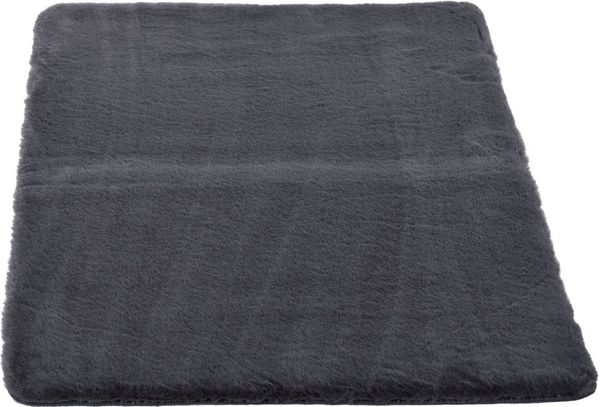 Gino Falcone Badematte Sara, Höhe 25 mm, rutschhemmend beschichtet, fußbodenheizungsgeeignet, Polyester, rechteckig, Badteppich, Fell-Optik, besonders weich, eckig & rund erhältlich