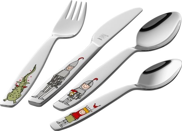 ZWILLING Ritter Eckbert Kinderbesteck-Set 4-teilig