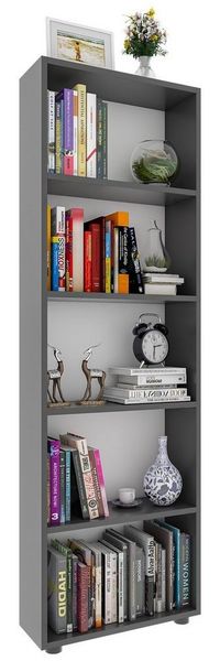 VCM Standregal Bulas 918413 Anthrazit H. 169 x B. 56 x T. 20 cm Bild 2