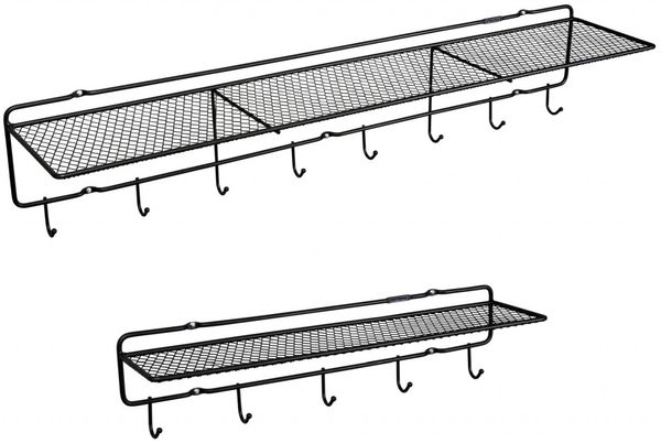 Auswahl -Puhlmann Wandgarderobe Garderobe Hakenleiste Kleiderhaken 60 oder 100cm Länge 60cm