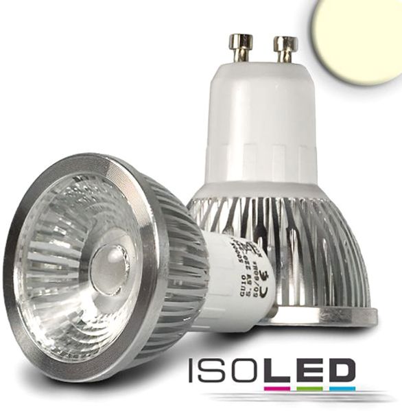 ISOLED GU10 LED Strahler 5,5W COB, 70°, warmweiß, dimmbar
