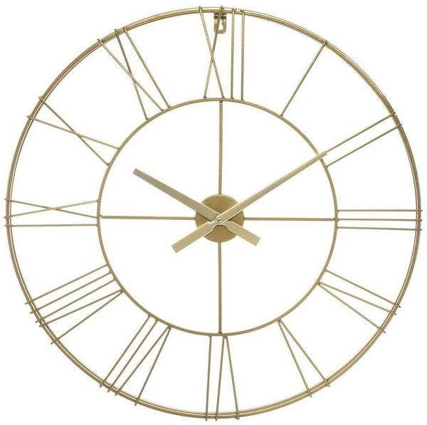 Atmosphera Créateur d'intérieur Wanduhr Wanduhr 3D-Optik, Metall, Ø 70 cm (3D-Optik)