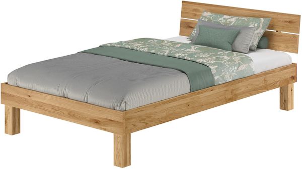Massivholzbett Einzelbett Doppelbett Eiche geölt Liegeflächengröße wählbar V-60.88-220