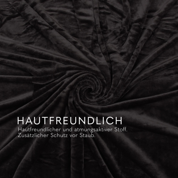Kuscheldecke "Mirabella" - Cashmere Touch Schwarz 220x240 cm Bild 6