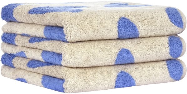 2 Stück Cawö Handtuch Handtücher 50x100 cm Heart Beats capri Herzen blau 6275-31 Bild 3