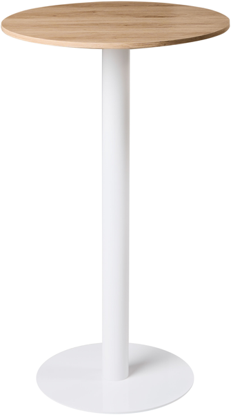 Stehtisch MORELLA Hellbraun Weiß 60 cm 60 cm