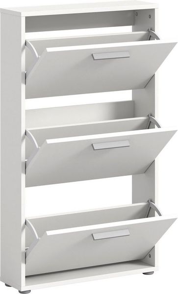 Stella Trading SAM Schuhkipper in Weiß - Praktisches Schuhregal Schuhschrank zur platzsparenden Aufbewahrung von Schuhen - 59 x 103 x 17 cm (B/H/T) Bild 4