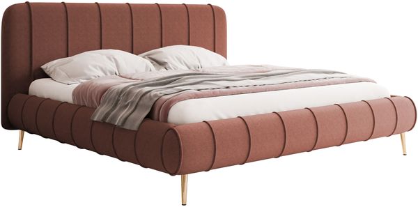 Polsterbett Slim XI mit Füße (Farbe: Kronos 29, Größe: 160x200)