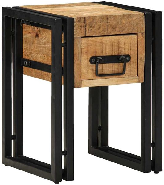 vidaXL Beistelltisch mit Schubladen 30 x 30 x 40 cm Massivholz Mango 4016715
