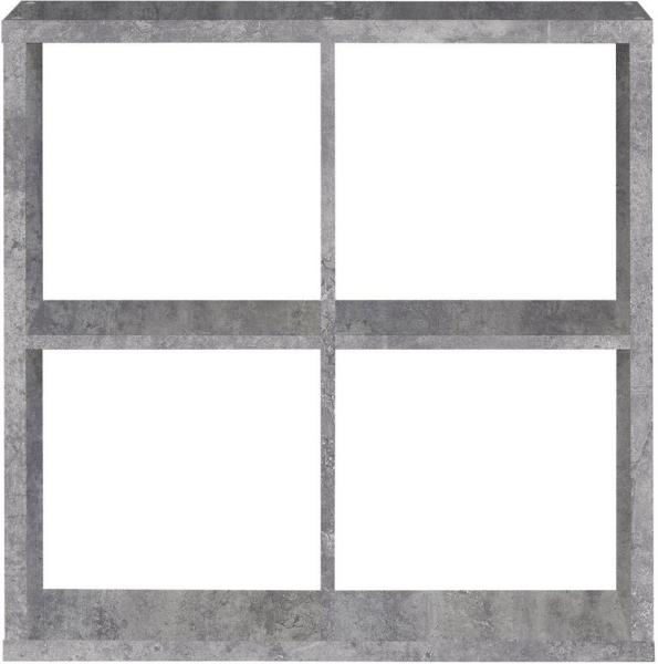 FORTE Mauro Regal, Holzwerkstoff, Grau, 72,7 x 72,8 x 32,9 cm