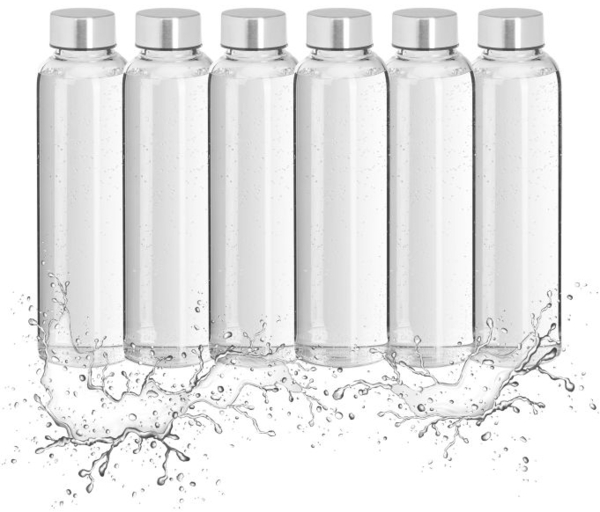Trinkflasche Glas 500 ml 6er Set