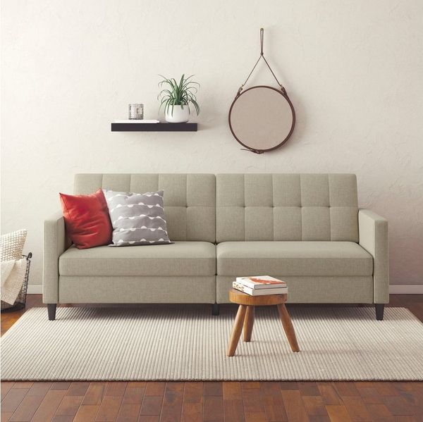Dorel Home 3-Sitzer Hartford II, Bettfunktion, Rückenlehne 2-teilig, 3-fach verstellbar, Sitzhöhe 43 cm