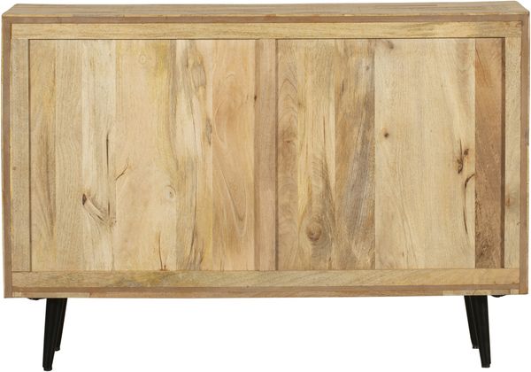 Sideboard KJELL - Holz Braun 79 x 31 x 117,5 cm | Schrank Flur Schlafzimmer Kommode Bild 4