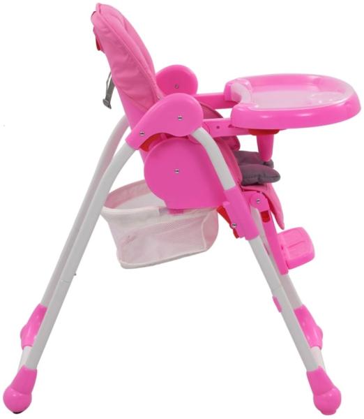 Baby-Hochstuhl Rosa und Grau Bild 11