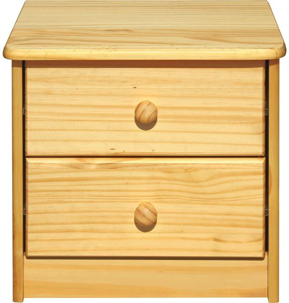 Kommode Kiefer massiv Natur 2 Schubladen