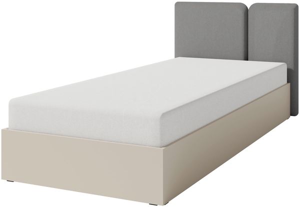 Jugendzimmer Luis in Beige und Eiche – in verschiedenen Set-Varianten oder als Einzelmöbel - 1 teilig , Jugendbett (Liegefläche 90×200 cm)