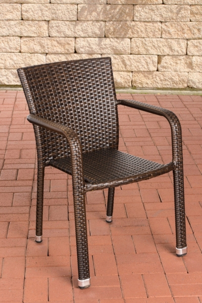 CLP Polyrattan Stapelstuhl Leonie,braun