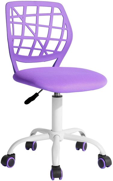 FurnitureR Gaming Stuhl für Kinder, ergonomischer Schreibtischstuhl ohne Armlehnen, moderner Bürostuhl mit Sitzhöhenverstellung und leisen Gummirädern, ideal für Lernen und Spielen