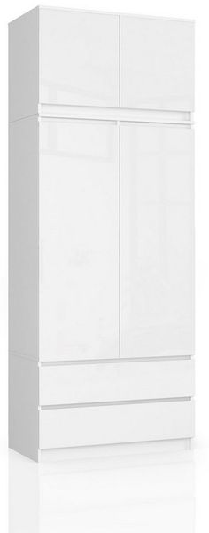 Raumhirsch Furniture Kleiderschrank Moderner Kleiderschrank – Eleganter Stauraum – Schlafzimmerschrank Robustes Möbelstück aus Spanplatte, Maße: 90 x 234 x 51 cm