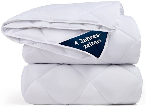 Blumtal Kunstfaserbettdecke zertifizierte Steppbettdecke - Winterdecke, Wärmeklassen: Sommer, 4 Jahreszeiten, Ganzjahresdecke, Winter