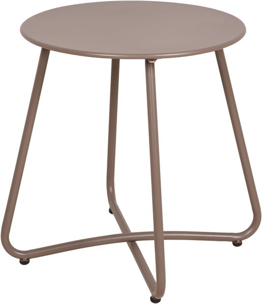 Beistelltisch SONJA - Kunststoff Taupe 44 x 40 x 40 cm | Couchtisch Sofatisch Abstelltisch