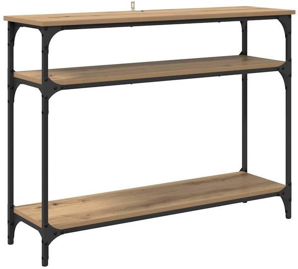Konsolentisch, Beistelltisch, Konsole Artisan-Eiche 100 x 29 x 75 cm Holzwerkstoff