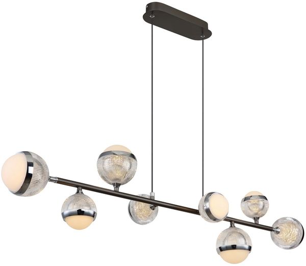 GLOBO LIGHTING LED Pendelleuchte UNTSY, LED fest integriert, Hängelampe/Hängeleuchte/Wohnzimmer/Esstisch/elegant