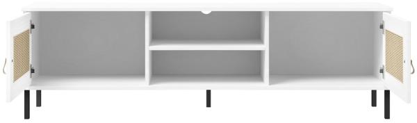 TV Board 158x47cm 'Seattle' Kiefer massiv weiß Bild 3