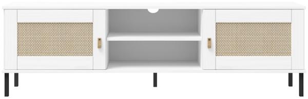 TV Board 158x47cm 'Seattle' Kiefer massiv weiß Bild 2